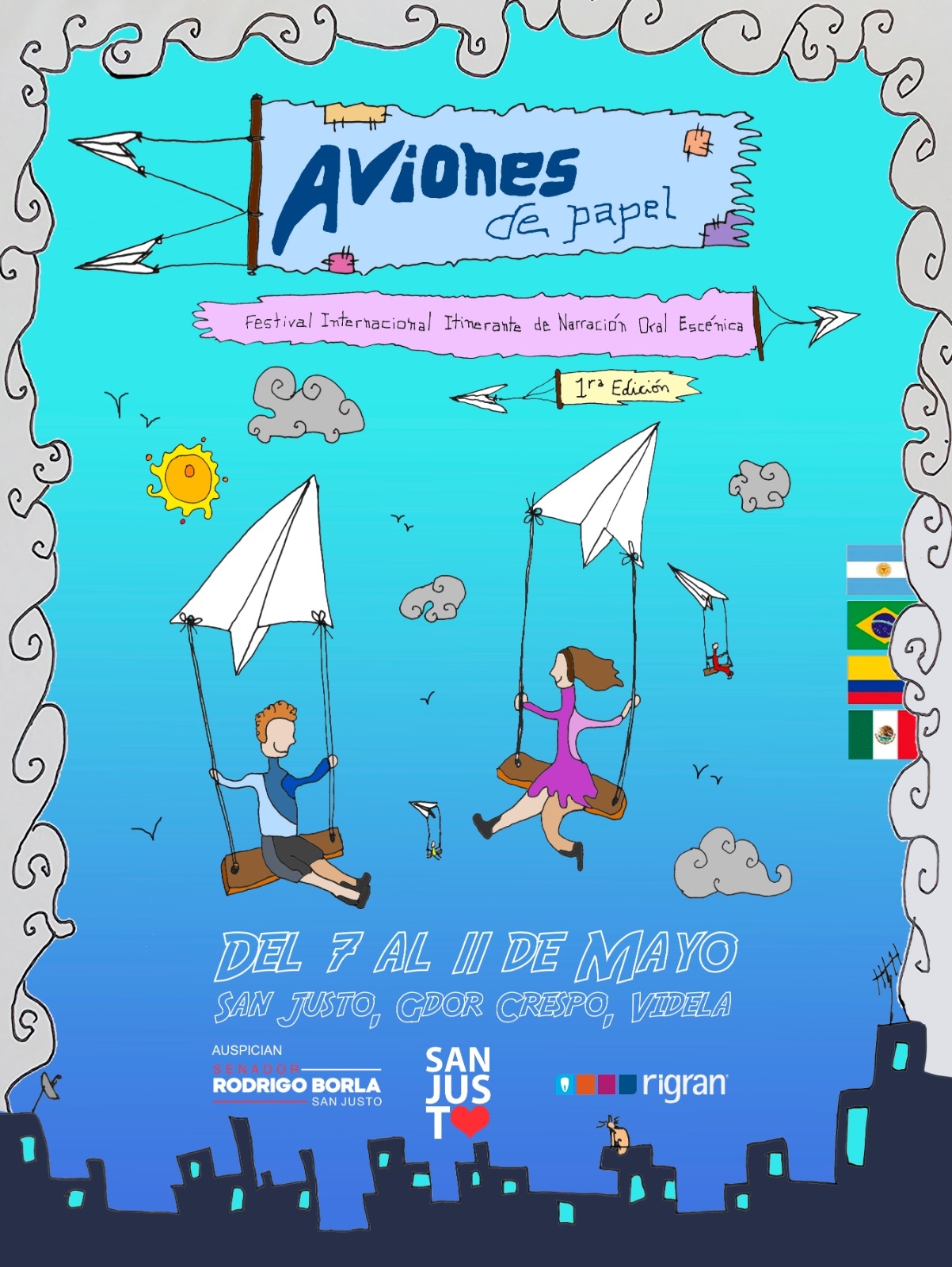 AVIONES DE PAPEL - PRIMER FESTIVAL ITINERANTE DE NARRACIÓN ORAL ESCÉNICA