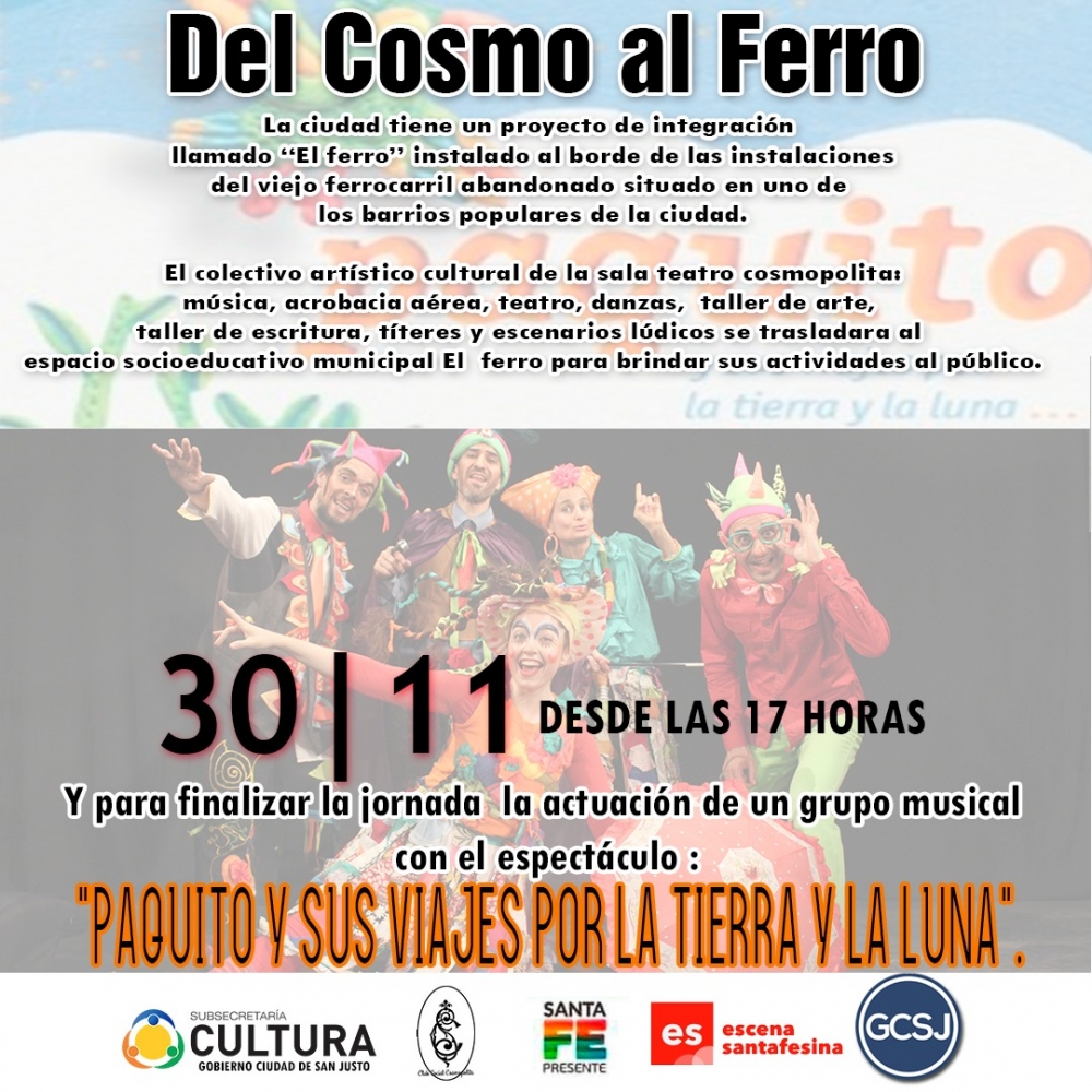 CARTELERA CULTURAL: DEL COSMO AL FERRO