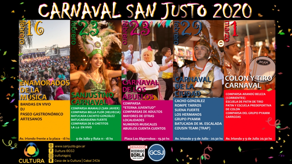 CARNAVALES SAN JUSTO 2020.