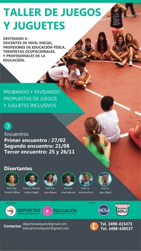 TALLERES DE JUEGOS Y JUGUETES, DESDE Y PARA LOS ESPACIOS DE ENSEÑANZA DE EDUCACIÓN FÍSICA.