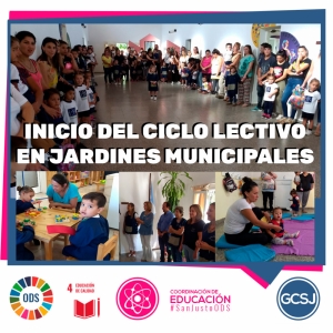 LOS JARDINES MUNICIPALES INICIARON EL CICLO LECTIVO 2020.