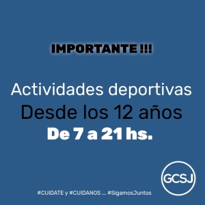 Extensión de horario y edades para las actividades deportivas