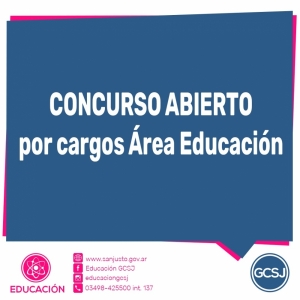 CIERRE DE INSCRIPCIÓN CONCURSO ABIERTO CARGOS DOCENTES