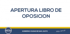 ORDENANZA Nº 3255/21: APERTURA LIBRO DE OPOSICIÓN.