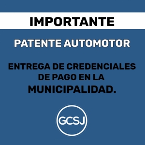 LA MUNICIPALIDAD DE SAN JUSTO ENTREGA CREDEDENCIALES PARA EL PAGO DE LAS CUOTAS DE LA PATENTE AUTOMOTOR