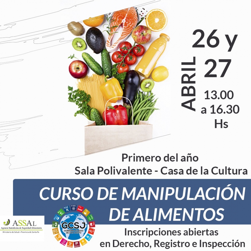 NUEVO CURSO DE MANIPULACION DE ALIMENTOS 2022 - PRIMERO DEL AÑO.