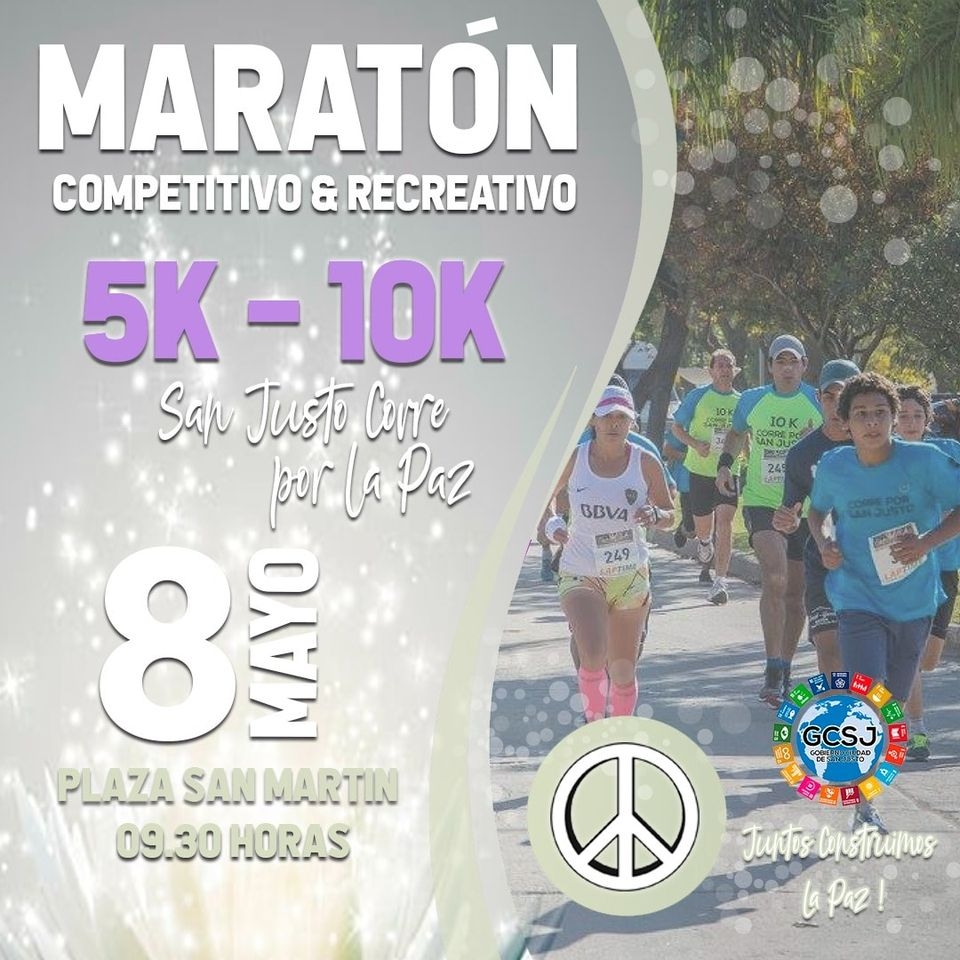 SE LARGA LA INSCRIPCIÓN PARA EL MARATÓN DE SAN JUSTO.