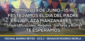 ESTE DOMINGO, DESDE LA HORA 15 EN PLAZA MANZANARES…