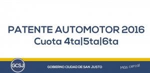 EL GOBIERNO DE LA CIUDAD DE SAN JUSTO INFORMA: