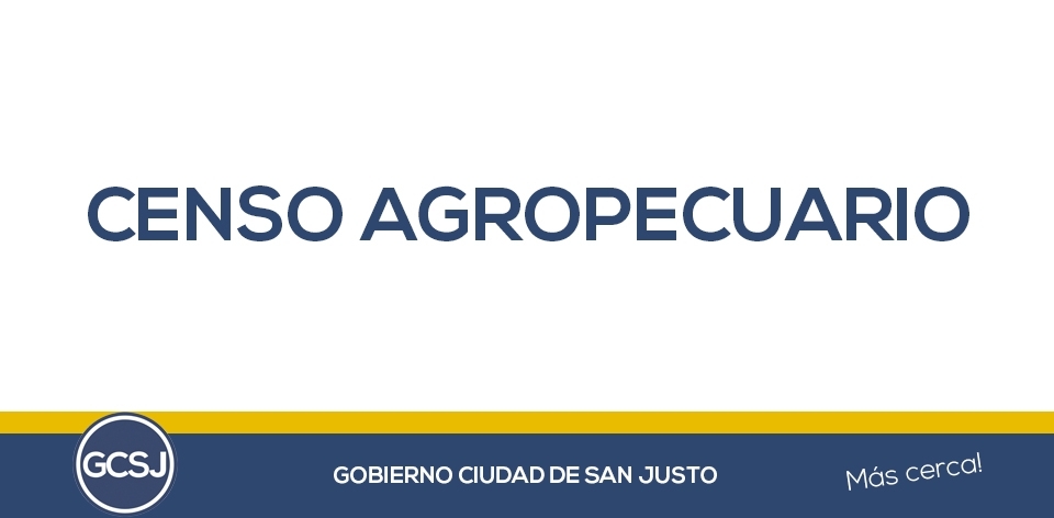 CENSO AGROPECUARIO.