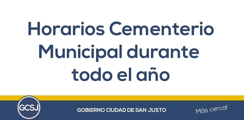 CEMENTERIO MUNICIPAL: HORARIOS...