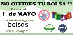 DESDE EL 1 DE MAYO NO SE ENTREGARAN MAS BOLSAS.