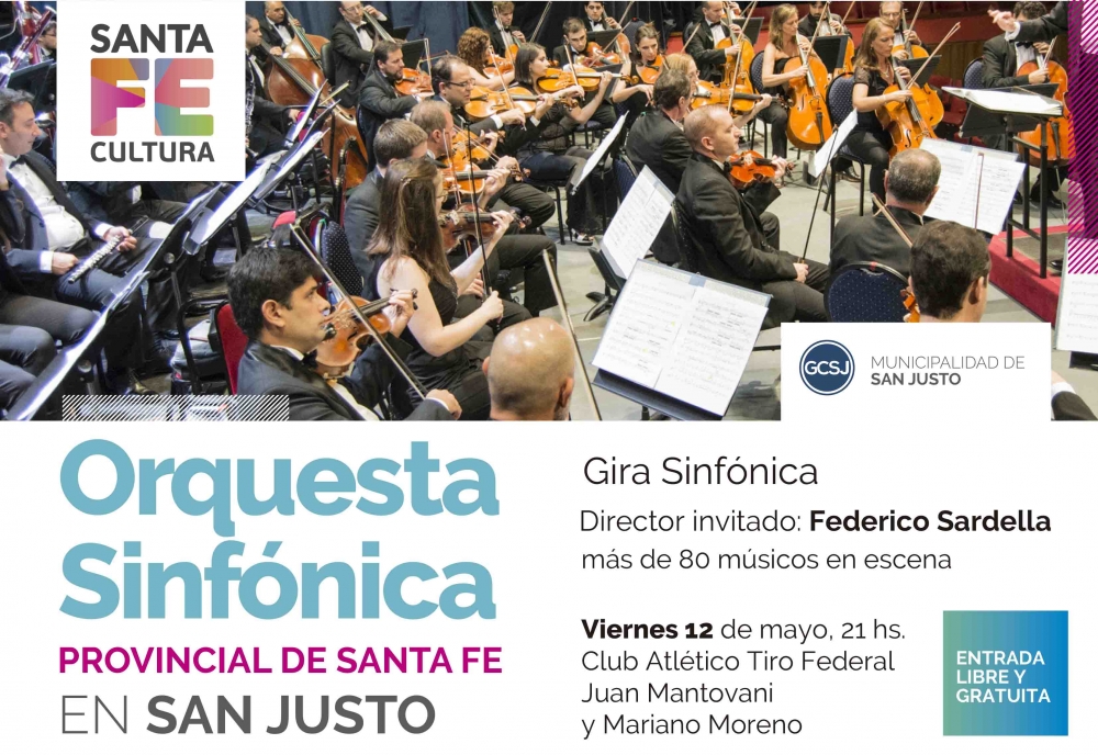 LA ORQUESTA SINFONICA PROVINCIAL DE SANTA FE EN SAN JUSTO.