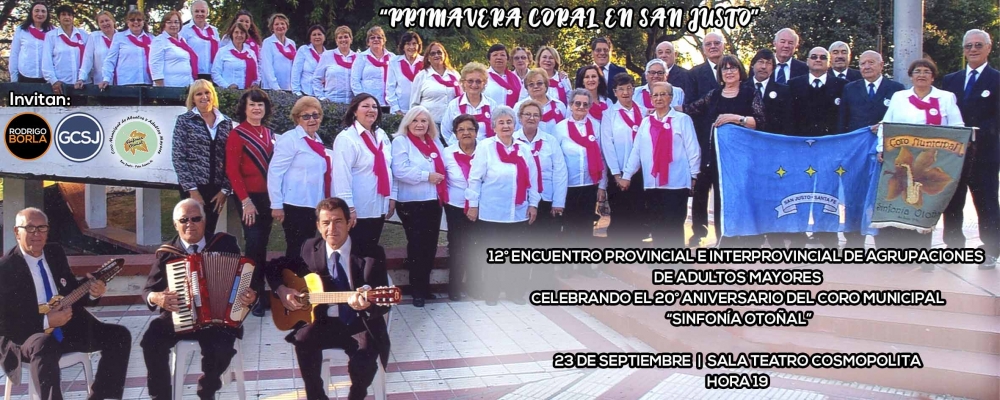 EL CORO MUNICIPAL SINFONIA OTOÑAL CUMPLE 20 AÑOS Y LO CELEBRA CON UN GRAN FESTIVAL.