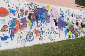 MURALES: PRIMERA INTERVENCION ARTISTICA EN PLAZA MARUOCA.