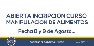 CURSO DE MANIPULACIÓN DE ALIMENTOS 