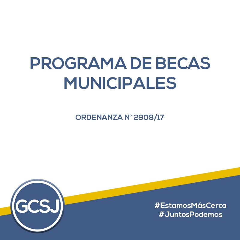 PROGRAMA MUNICIPAL DE BECAS