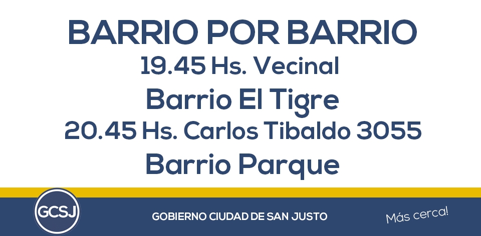 PROGRAMA BARRIO POR BARRIO